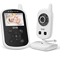 GHB Vigilabebés Inalambrico Bebé Monitor Inteligente con LCD 2.4 Pulgadas